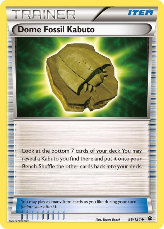 Dome Fossil Kabuto - Reverse Holo