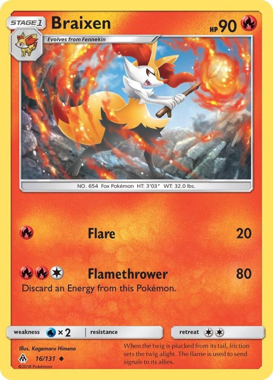 Braixen - Reverse Holo