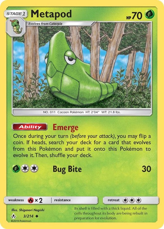 Metapod - Reverse Holo