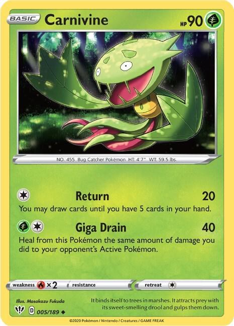 Carnivine - Reverse Holo