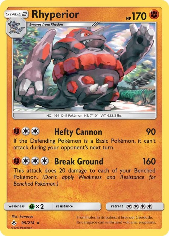 Rhyperior - Reverse Holo