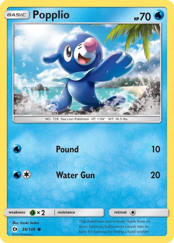Popplio - Reverse Holo