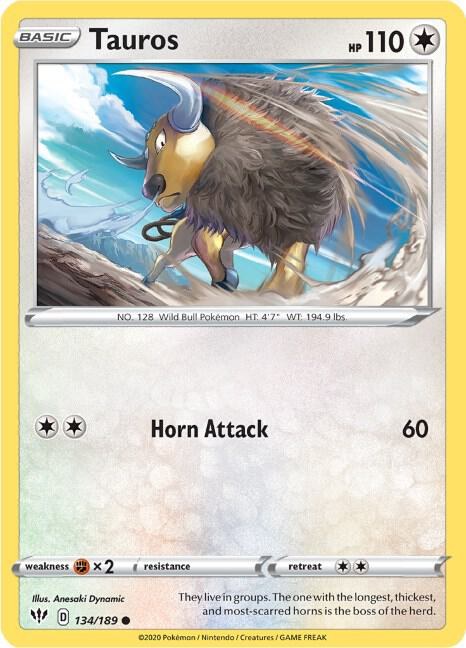 Tauros - Reverse Holo