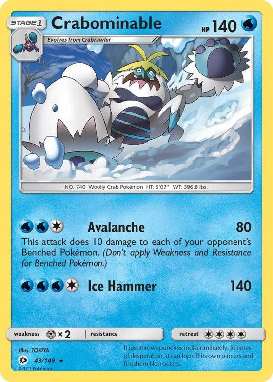 Crabominable - Reverse Holo