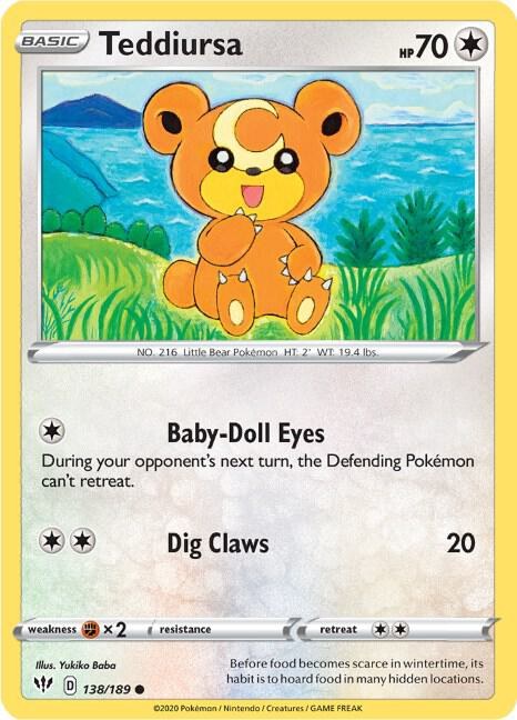 Teddiursa - Reverse Holo