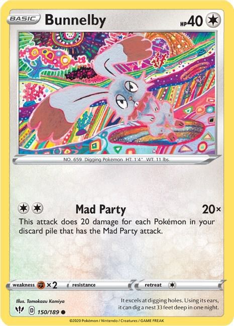 Bunnelby - Reverse Holo