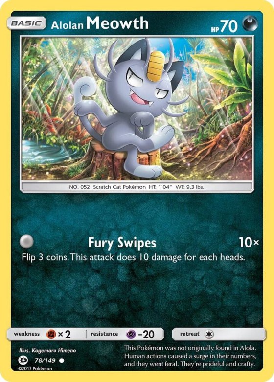 Alolan Meowth - Reverse Holo