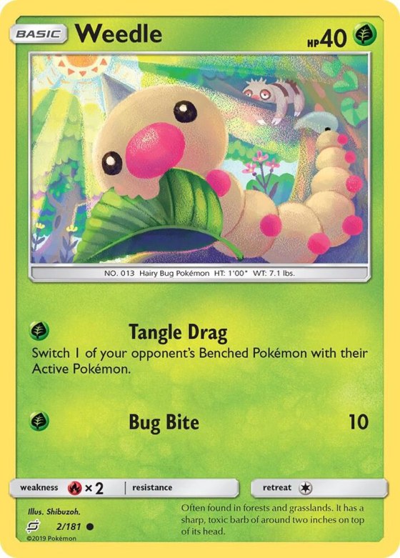 Weedle (2) - Reverse Holo