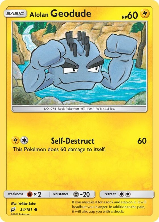 Alolan Geodude (34) - Reverse Holo