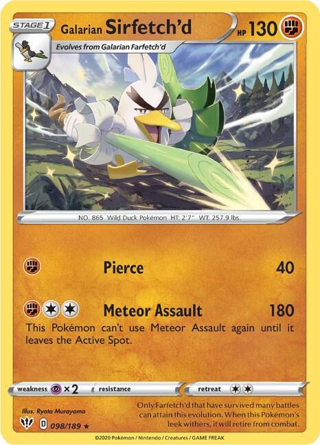 Galarian Sirfetch'd - Reverse Holo