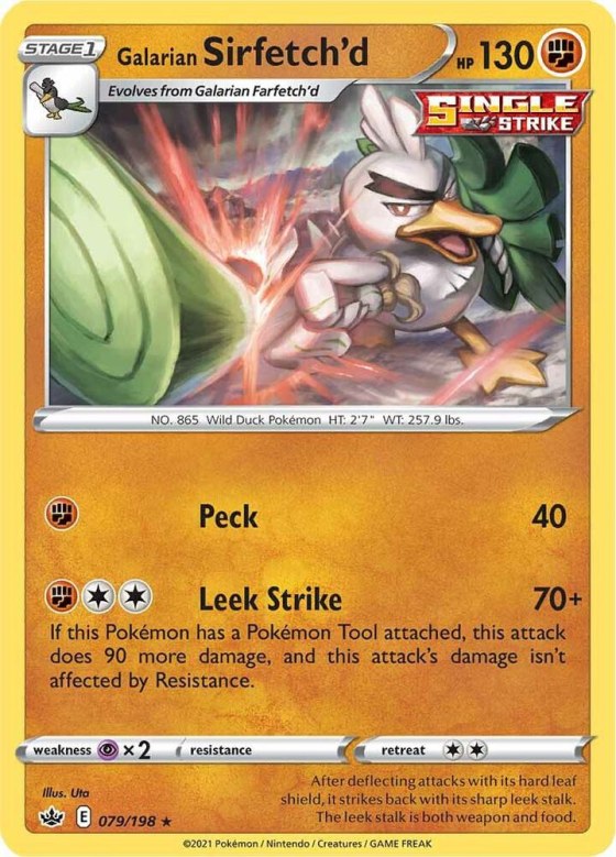 Galarian Sirfetch'd - Reverse Holo
