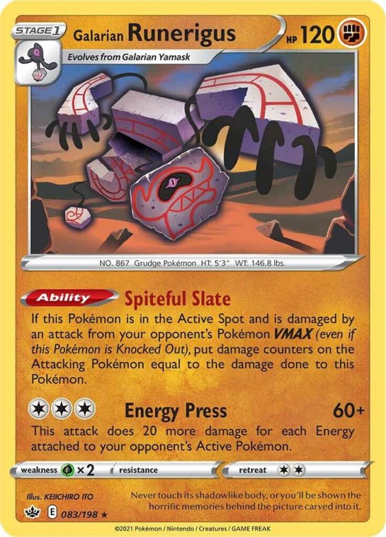 Galarian Runerigus - Reverse Holo