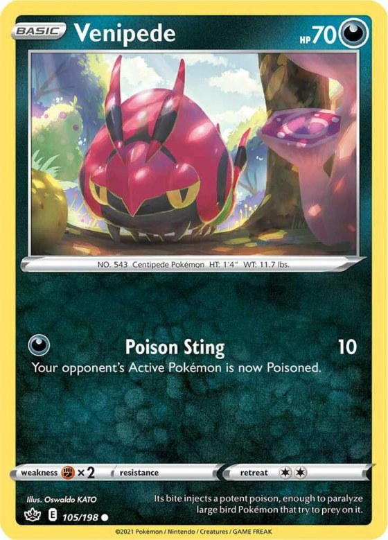 Venipede - Reverse Holo
