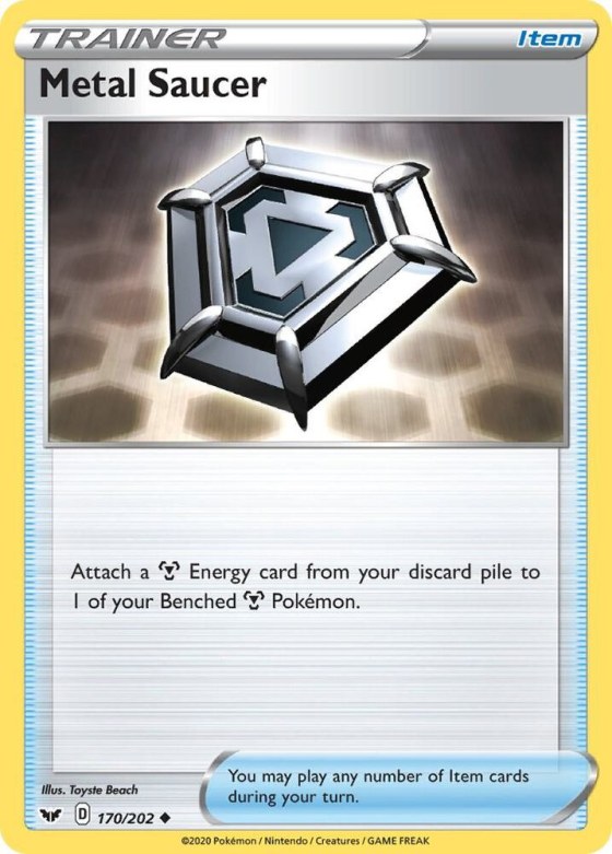 Metal Saucer - Reverse Holo