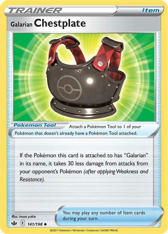 Galarian Chestplate - Reverse Holo