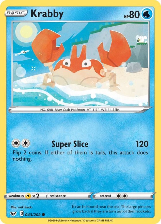 Krabby (043) - Reverse Holo
