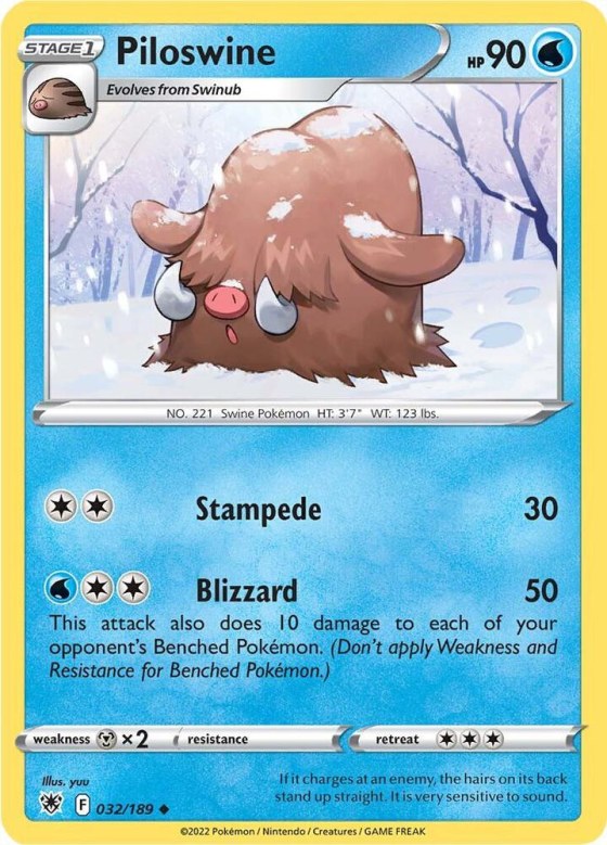 Piloswine - Reverse Holo