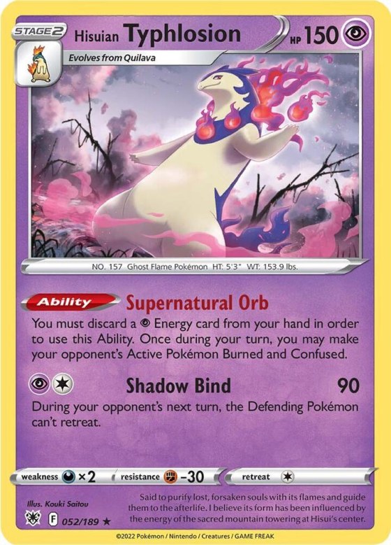 Hisuian Typhlosion - Reverse Holo