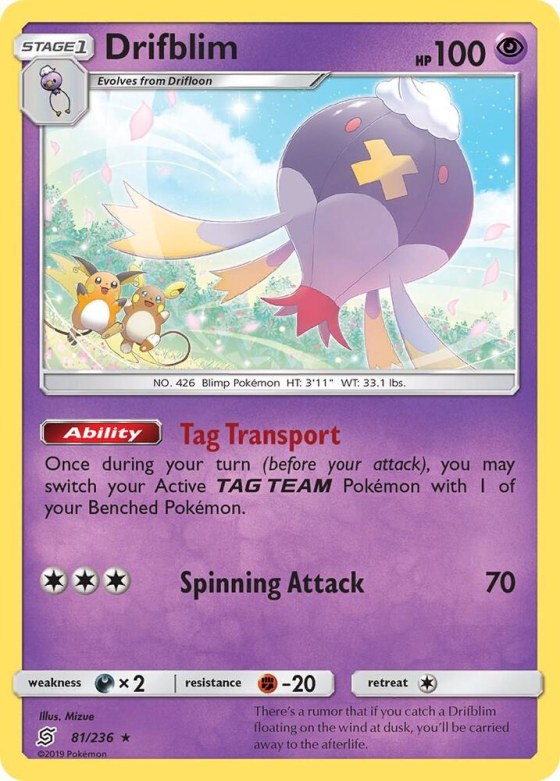 Drifblim - Reverse Holo