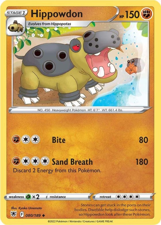Hippowdon - Reverse Holo