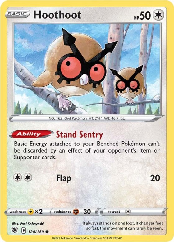 Hoothoot - Reverse Holo