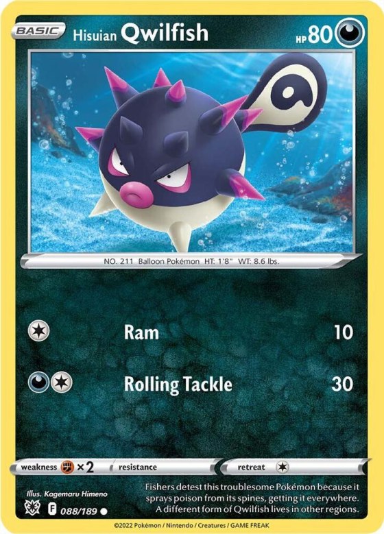 Hisuian Qwilfish (88) - Reverse Holo
