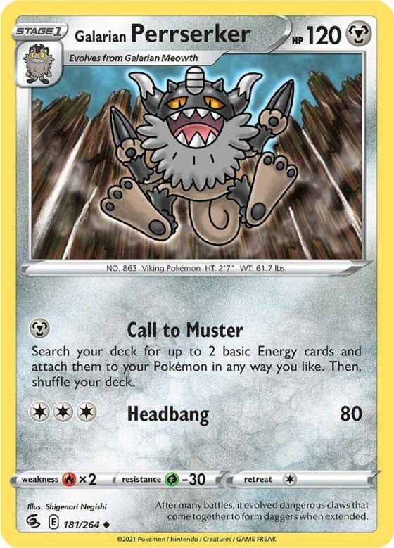 Galarian Perrserker - Reverse Holo