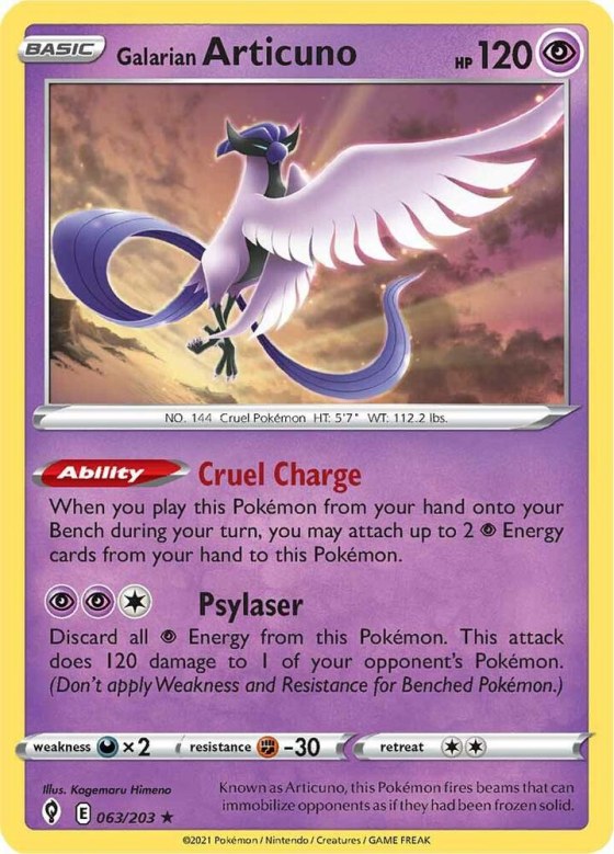 Galarian Articuno - Holo