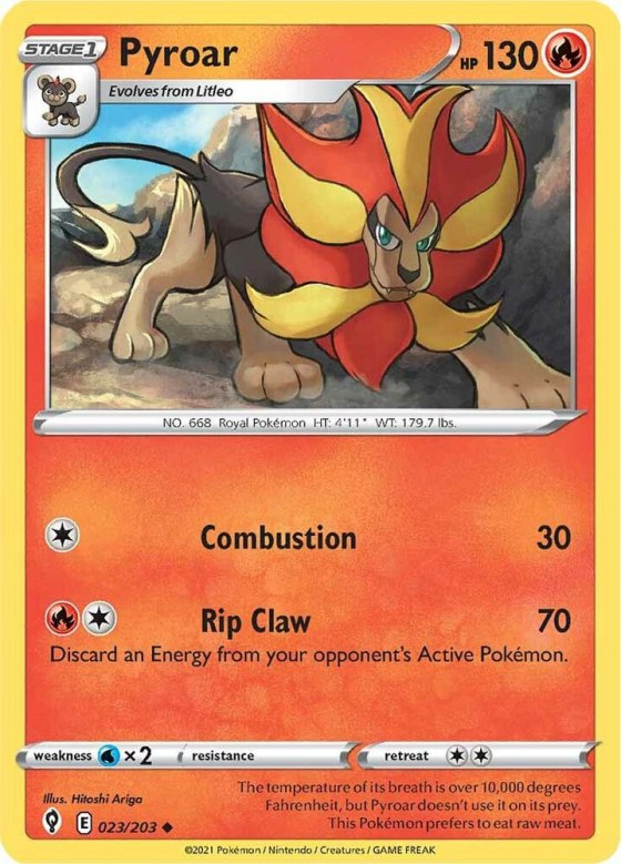 Pyroar - Reverse Holo
