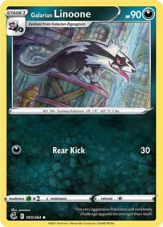 Galarian Linoone - Reverse Holo