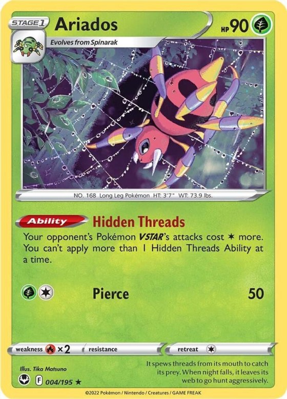 Ariados - Reverse Holo