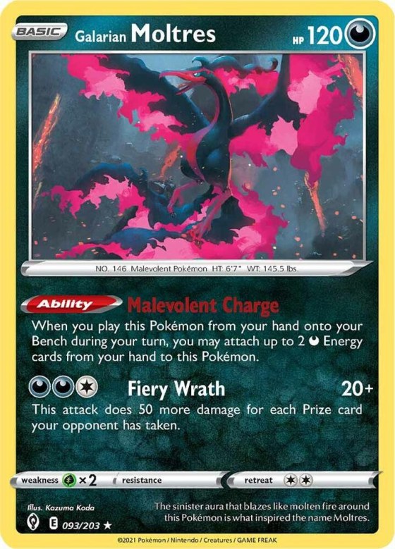 Galarian Moltres - Reverse Holo