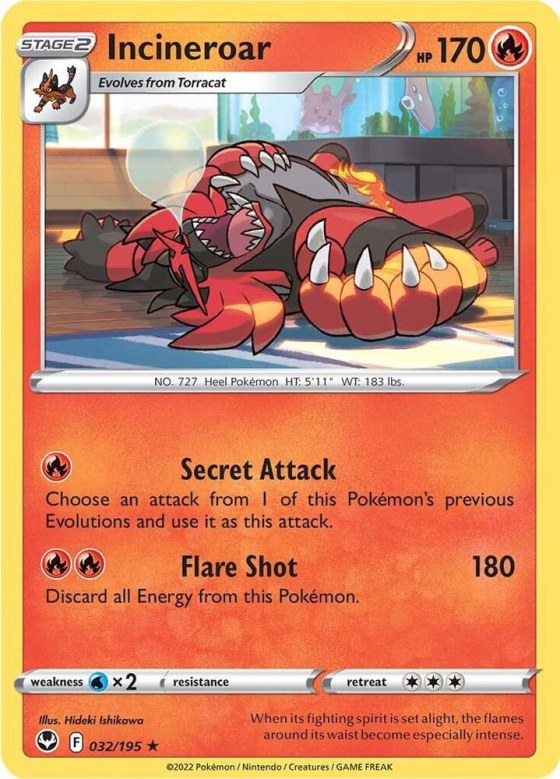Incineroar - Reverse Holo