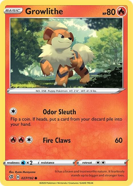 Growlithe - Reverse Holo