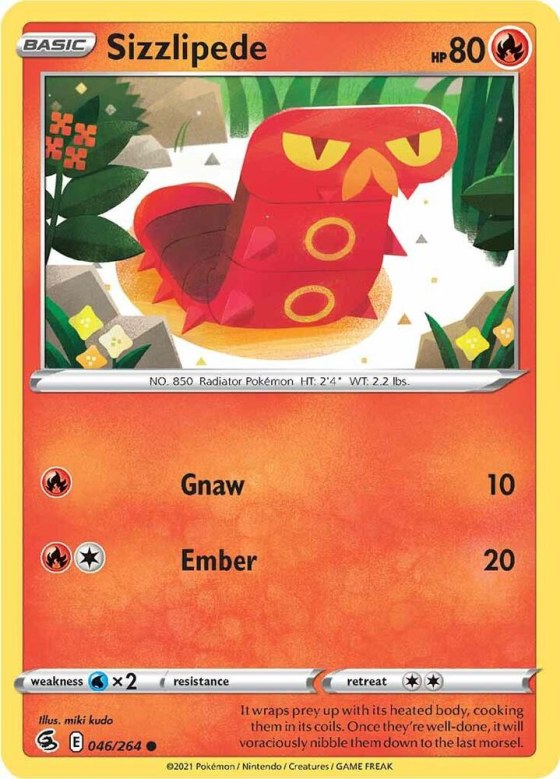 Sizzlipede (46) - Reverse Holo