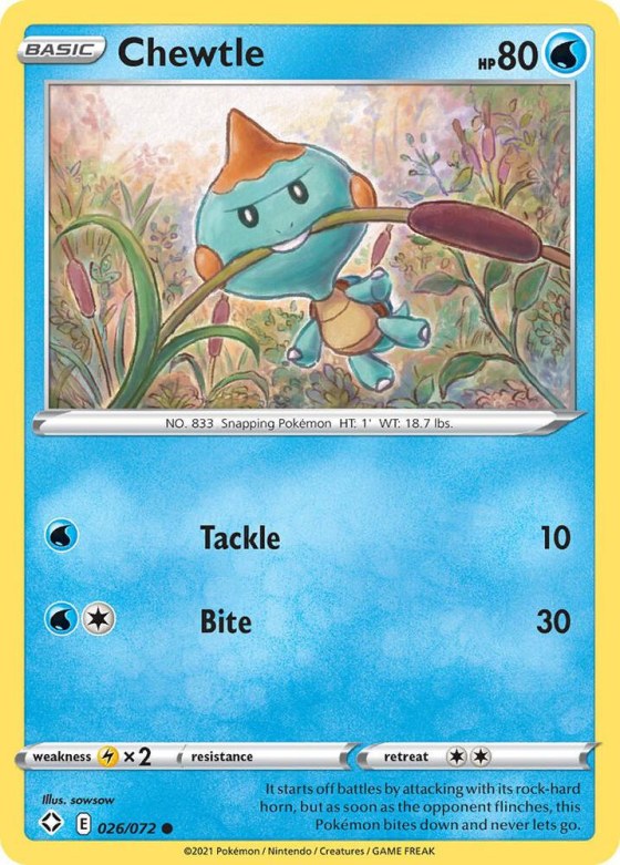 Chewtle - Reverse Holo