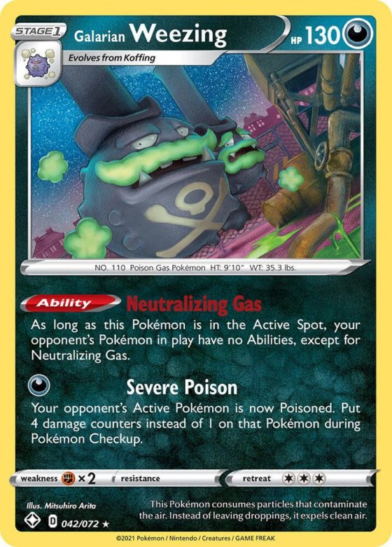 Galarian Weezing - Holo