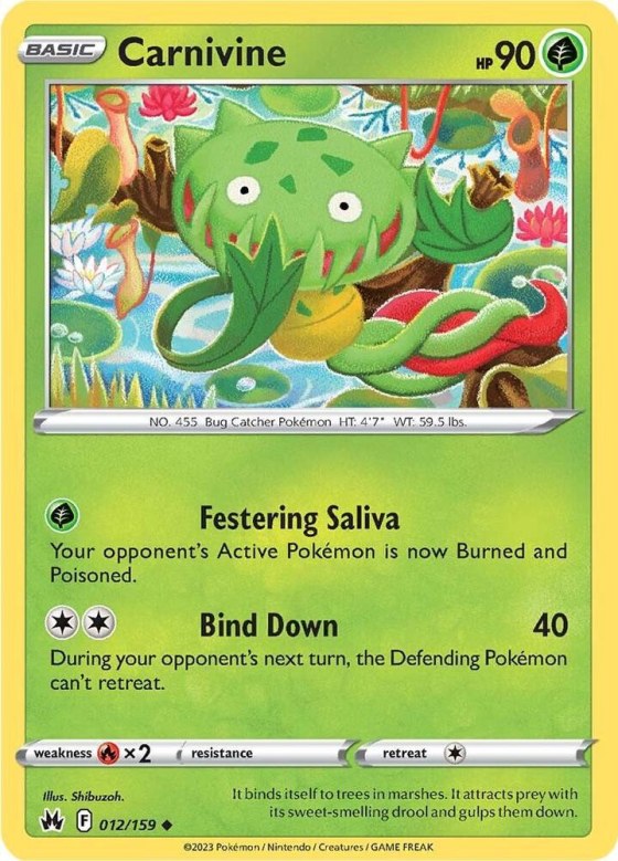 Carnivine - Reverse Holo