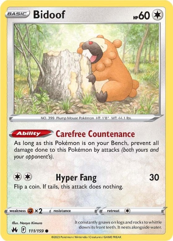 Bidoof - Reverse Holo
