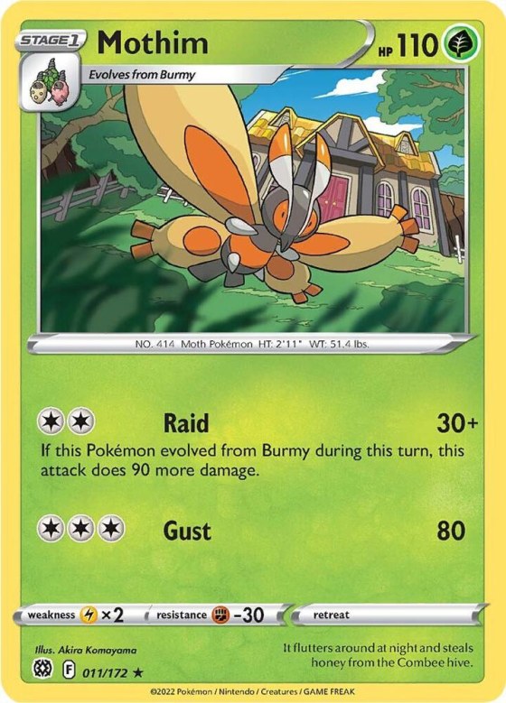 Mothim - Reverse Holo