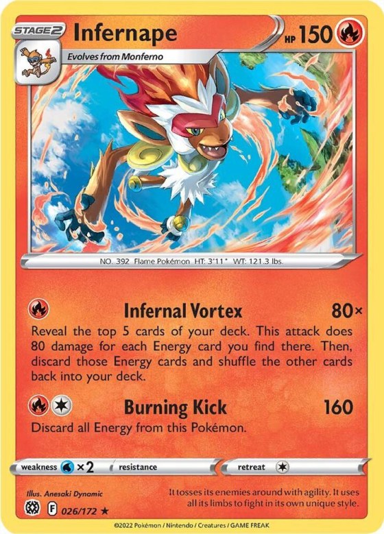 Infernape - Reverse Holo