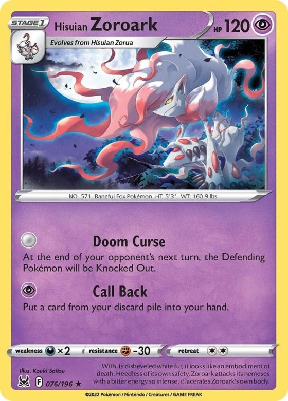 Hisuian Zoroark - Holo