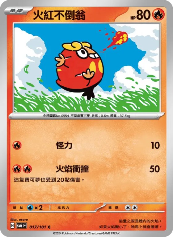 火紅不倒翁