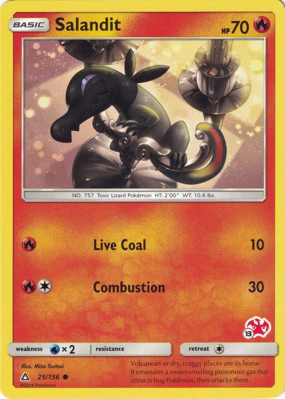 Salandit - 13 Charizard Stamped