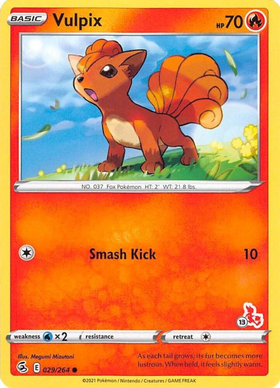 Vulpix - 31 Cinderace Stamped