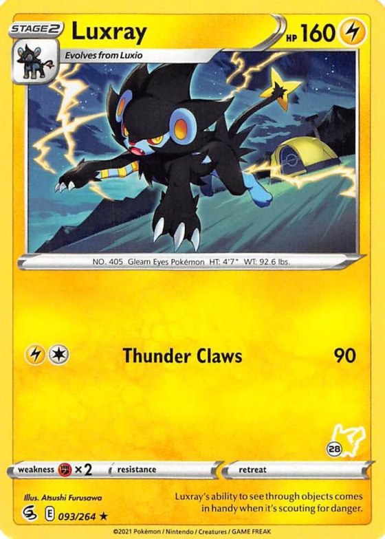 Luxray - 28 Pikachu Stamped