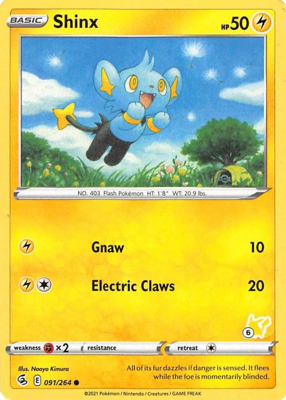 Shinx - 20 Pikachu Stamped