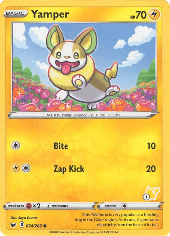 Yamper - 1 Pikachu Stamped