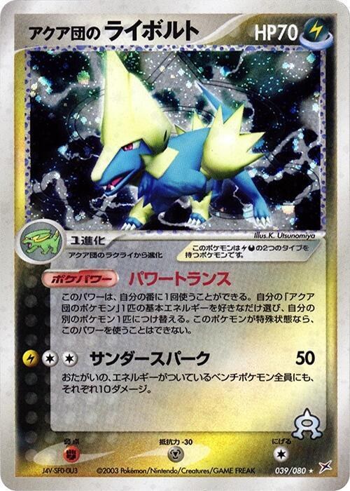 Team Aqua's Manectric - Unlimited Holo