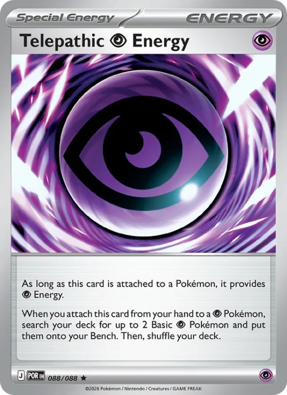 Telepathic Psychic Energy - Reverse Holo